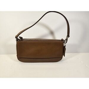 Coach 7785 Hampton Demi Shoulder Bag Tan Leather Vintage Women's Purse